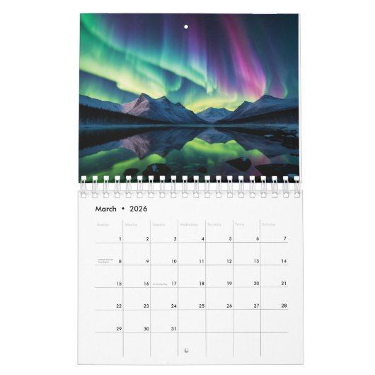 Celestial Wonders: een jaar van kosmische schoonhe Kalender (Mar 2026)