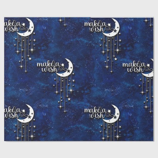 Celestial Wrapping Paper, maak een Wish Wrapping Cadeaupapier (Vlak)