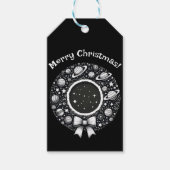 Celestial Wreath Gift Label | Starry Holiday Charm Cadeaulabel (Voorkant)
