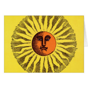 Celestial Yellow glimlachend Happy Hippie Sun