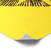  Celestial Yellow glimlachend Happy Hippie Sun Poster (Hoek)