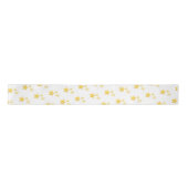 Celestial Yellow Schattige Stars Baby shower Satijnen Lint (Voorkant)