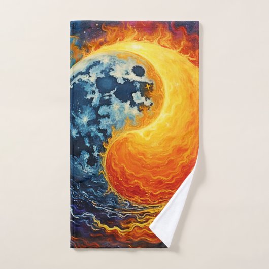 Celestial Yin Yang Art Bad Handdoek (Handdoek)