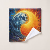 Celestial Yin Yang Art Bad Handdoek (Wasdoekje)