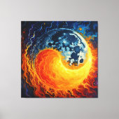 Celestial Yin Yang Art Canvas Afdruk (Voorkant)