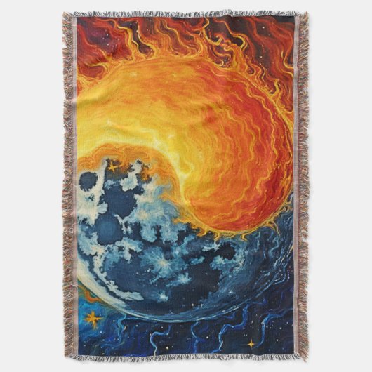 Celestial Yin Yang Art Deken (Voorkant Verticaal)