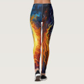 Celestial Yin Yang Art Leggings (Achterkant)