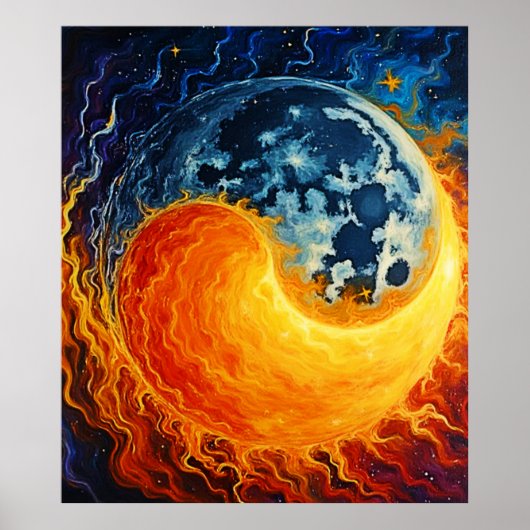 Celestial Yin Yang Art Poster (Voorkant)