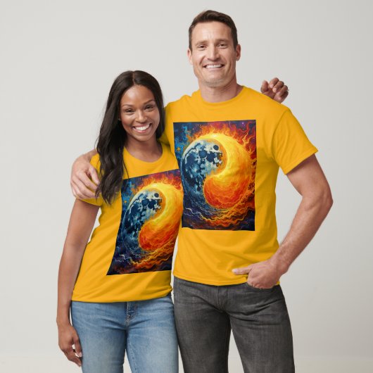 Celestial Yin Yang Art T-shirt (Unisex)