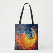 Celestial Yin Yang Art Tote Bag (Voorkant)