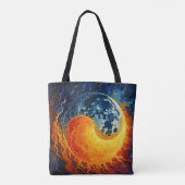 Celestial Yin Yang Art Tote Bag (Achterkant)