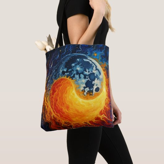 Celestial Yin Yang Art Tote Bag (Dichtbij)