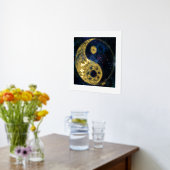 Celestial Yin Yang Gold Foil Art Print (Laag (Keuken))
