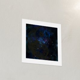 Celestial Yin Yang Gold Foil Art Print