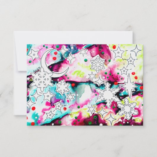 Celestial Yule Card Kaart (Voorkant)