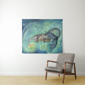 Celestial Zee Zeemeermin en sterren Molly Harrison Wandkleed (In Situ (horizontaal))