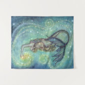 Celestial Zee Zeemeermin en sterren Molly Harrison Wandkleed (Voorkant (horizontaal))