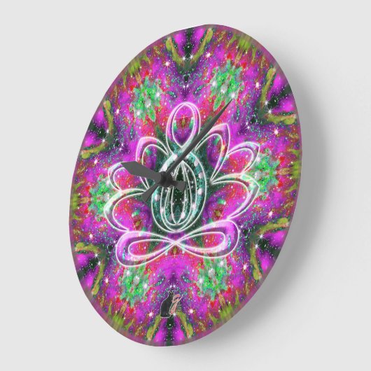 Celestial Zen Lotus Clock Grote Klok (Hoek)