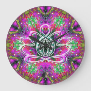 Celestial Zen Lotus Clock Grote Klok