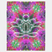 Celestial Zen Lotus Fleece Deken (Voorkant)