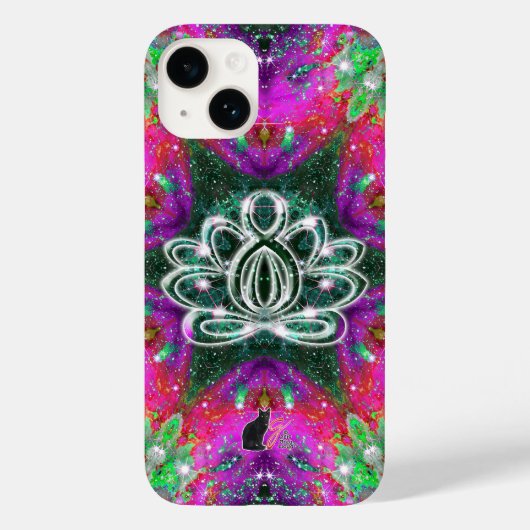 Celestial Zen Lotus Hoesje-Mate iPhone Case (Achterkant)