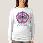 Celestial Zen Lotus Namaste T-shirt (Voorkant)