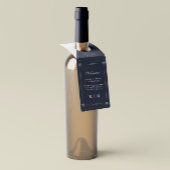 Celestial Zilveren Maan Trouwfles Hanger Labels