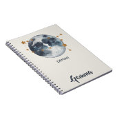 Celestial Zodiac Moon Stars Gemini Journal Notitieboek (Rechterzijde)