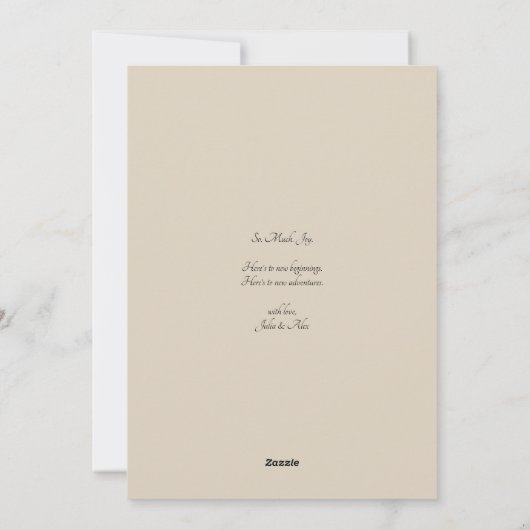 Celestial Zodiac Proost Nieuwjaar Business Geen fo Feestdagenkaart (Achterkant)