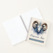 Celestial Zodiac Ram Etherische Fantasy Ram Ram Notitieboek (Binnen)