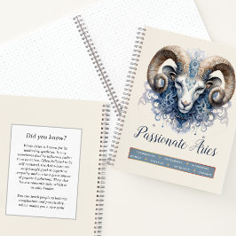 Celestial Zodiac Ram Etherische Fantasy Ram Ram Notitieboek