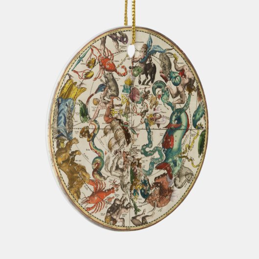  Celestial Zodiac Star Constellation Map Keramisch Ornament (Rechts)