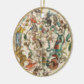 Celestial Zodiac Star Constellation Map Keramisch Ornament (Links)
