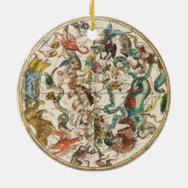 Celestial Zodiac Star Constellation Map Keramisch Ornament (Achterkant)