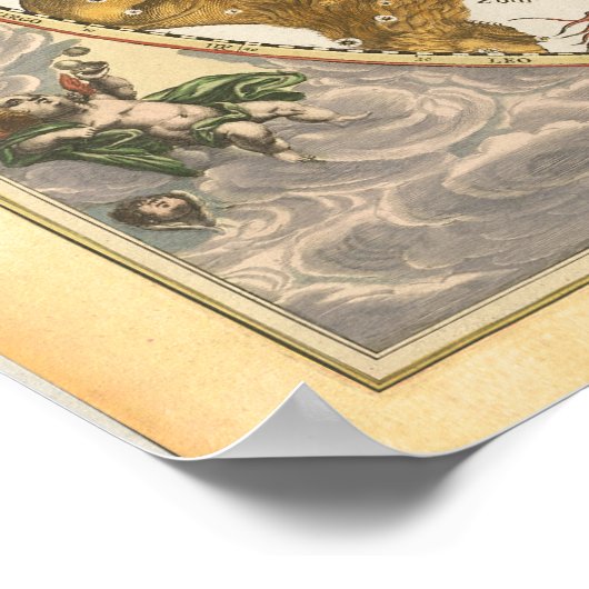  Celestial Zodiac Star Constellation Map Poster (Hoek)