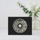 Celestial Zodiac Wheel Briefkaart (Staand voorkant)