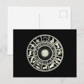 Celestial Zodiac Wheel Briefkaart (Voorkant / Achterkant)
