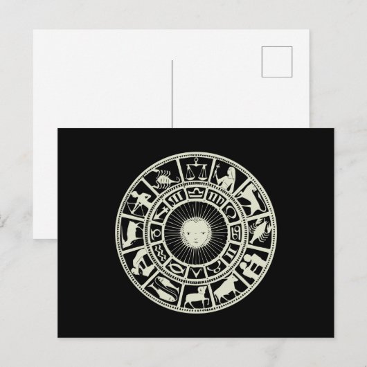 Celestial Zodiac Wheel Briefkaart (Voorkant / Achterkant)