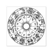 Celestial Zodiac Wheel Chart #1 Zelfinktende Stempel (Design)