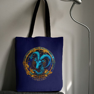 Celestial Zodiac Zee Geitsymbool Fantasy Steenbok Tote Bag