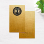 Celestial Zon Maan Gouden Oorbel Sieraden Display Visitekaartje (Bureau)