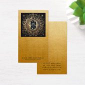 Celestial Zon Maan Gouden Oorbel Sieraden Display Visitekaartje (Bureau)