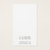 Celestial Zon Maan Oorbel Sieraden Display Visitekaartje (Achterkant)