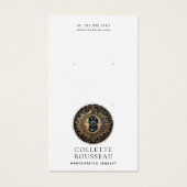 Celestial Zon Maan Oorbel Sieraden Display Visitekaartje (Voorkant)