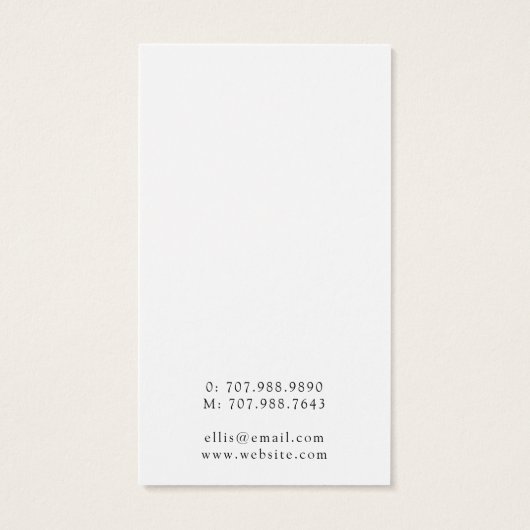 Celestial Zon Maan Oorbel Sieraden Display Visitekaartje (Achterkant)