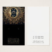 Celestial Zon Maan Oorbel Sieraden Display Visitekaartje (Voorkant /achterkant)