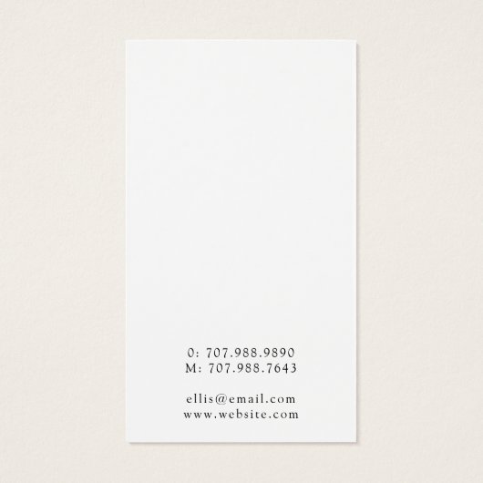 Celestial Zon Maan Oorbel Sieraden Display Visitekaartje (Achterkant)