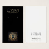 Celestial Zon Maan Oorbel Sieraden Display Visitekaartje (Voorkant /achterkant)