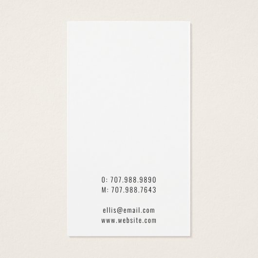 Celestial Zon Maan Oorbel Sieraden Display Visitekaartje (Achterkant)