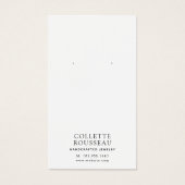 Celestial Zon Maan Oorbel Sieraden Display Visitekaartje (Voorkant)